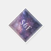 宇宙宇宙銀河系結婚紙 スタンダードカクテルナプキン (角)