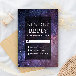宇宙宇宙銀河系RSVP 出欠カード