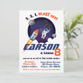 宇宙宇宙飛行士この世界の誕生日 招待状 (スタンド正面)