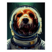 宇宙宇宙飛行士で自分の犬を作成 ポスター (正面)