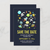 宇宙宇宙飛行士とロケットの日付を保存 セーブザデート (正面/裏面)