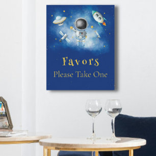 宇宙宇宙飛行士の少年ロケットの星はポスターを支持 ポスター
