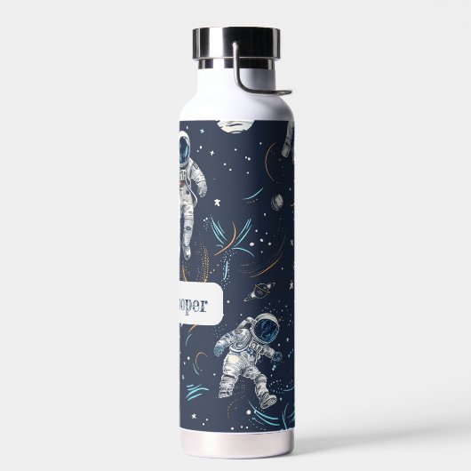 宇宙宇宙飛行士の星と惑星カスタム子供たち ウォーターボトル (左面)