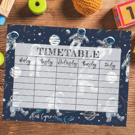 宇宙宇宙飛行士の星と惑星キッズタイムテーブル