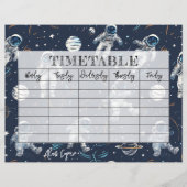 宇宙宇宙飛行士の星と惑星キッズタイムテーブル (正面)