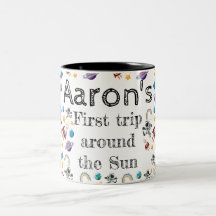 宇宙宇宙飛行士の最初の誕生日パーティーの招待