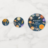 宇宙宇宙飛行士の最初の誕生日パーティー コンフェッティ (正面)