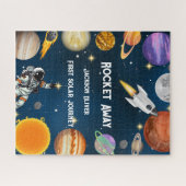 宇宙宇宙飛行士の最初の誕生日パーティー ジグソーパズル (横)