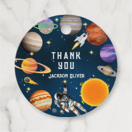 宇宙宇宙飛行士の最初の誕生日パーティー フェイバータグ