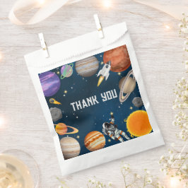 宇宙宇宙飛行士の最初の誕生日パーティー フェイバーバッグ