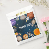 宇宙宇宙飛行士の最初の誕生日パーティー フェイバーバッグ (封をした状態)