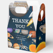 宇宙宇宙飛行士の最初の誕生日パーティー フェイバーボックス (見開き)