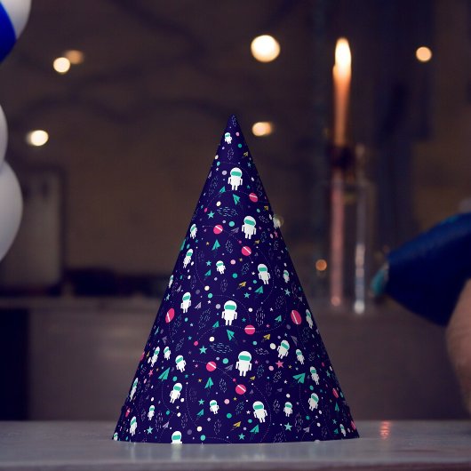 宇宙宇宙飛行士の漫画 パーティーハット