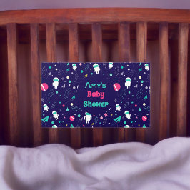 宇宙宇宙飛行士の漫画 長方形シール