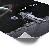 宇宙宇宙飛行士の芸術 |デジタルアート ポスター (角)