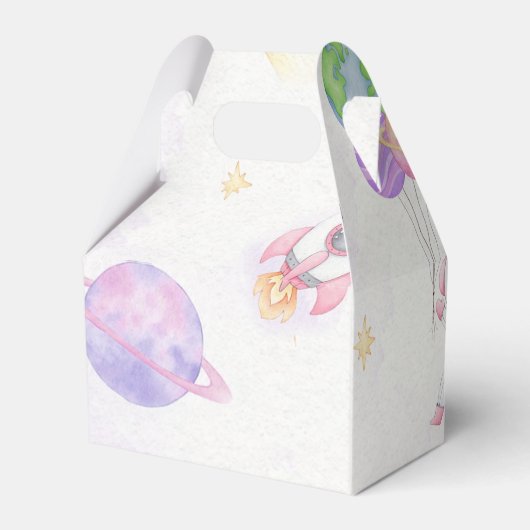 宇宙宇宙飛行士の誕生日パーティーの好意ボックス フェイバーボックス (裏面サイド)