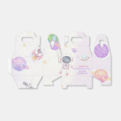 宇宙宇宙飛行士の誕生日パーティーの好意ボックス フェイバーボックス (折り畳みなし)