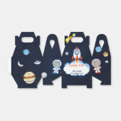 宇宙宇宙飛行士の誕生日パーティーの好意ボックス フェイバーボックス (折り畳みなし)