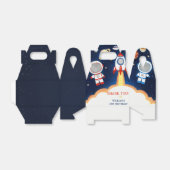 宇宙宇宙飛行士の誕生日パーティーの好意ボックス フェイバーボックス (折り畳みなし)