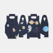 宇宙宇宙飛行士の誕生日パーティーの好意ボックス フェイバーボックス (折り畳みなし)