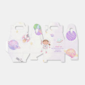 宇宙宇宙飛行士の誕生日パーティーの好意ボックス フェイバーボックス (折り畳みなし)