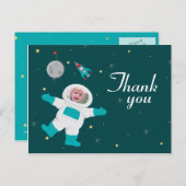 宇宙宇宙飛行士の誕生日感謝してい写真あなたはがき ポストカード (正面/裏面)