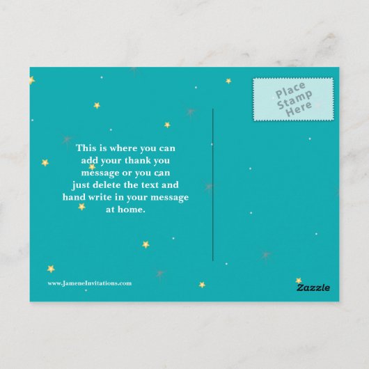 宇宙宇宙飛行士の誕生日感謝してい写真あなたはがき ポストカード (裏面)