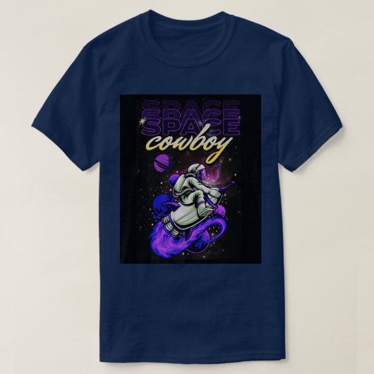 宇宙宇宙飛行士カウボーイシャトルパイロット宇宙D Tシャツ (デザイン正面)
