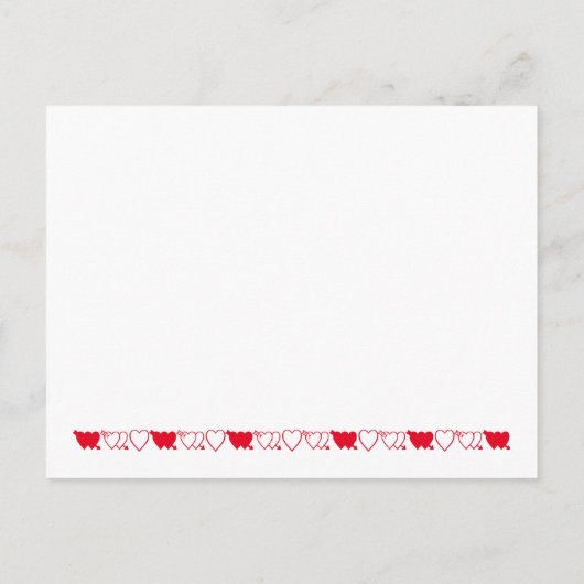 宇宙宇宙飛行士キッズバレンタインデー 案内ポストカード (裏面)