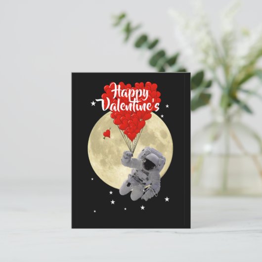 宇宙宇宙飛行士キッズバレンタインデー 案内ポストカード (スタンド正面)