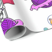 宇宙宇宙飛行士キャットプラネットラッピング紙 ラッピングペーパー (ロールコーナー)