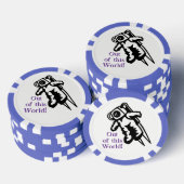 宇宙宇宙飛行士ゴルフスクールゴルフボールマーカー ポーカーチップ (積み重ね)