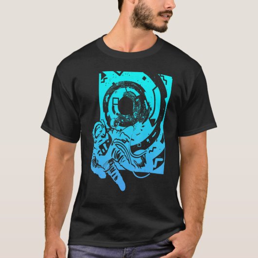 宇宙宇宙飛行士スペースウォーク宇宙飛行士はエイリアン27 Tシャツ (正面)