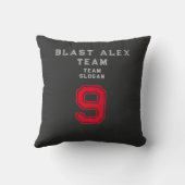 宇宙宇宙飛行士スラムダンククールキッズバスケットボールチーム クッション (裏面)