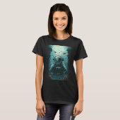 宇宙宇宙飛行士ダイビング深いシースキューバダイバー Tシャツ (正面フル)