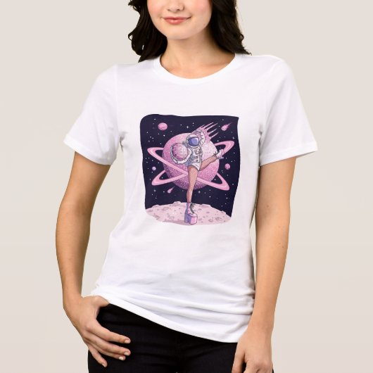 宇宙宇宙飛行士ティー💫💖 トライブレンドTシャツ (正面)