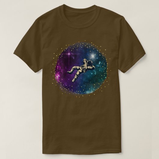 宇宙宇宙飛行士デザイン Tシャツ (デザイン正面)