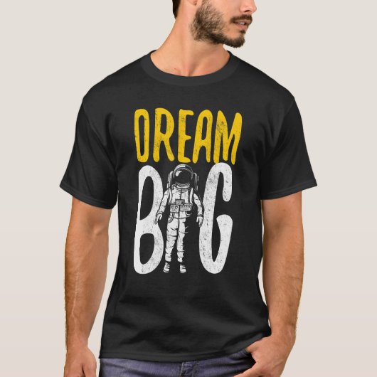 宇宙宇宙飛行士ドリームビッグ Tシャツ (正面)