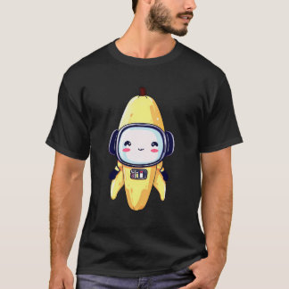 宇宙宇宙飛行士バナナロボット Tシャツ