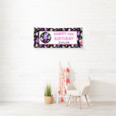 宇宙宇宙飛行士パープル誕生日 横断幕 (インサイチュ)