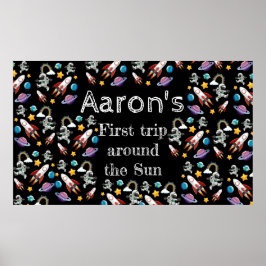 宇宙宇宙飛行士ブラックファースト・バースデーパーティー ポスター