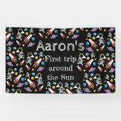 宇宙宇宙飛行士ブラックファースト・バースデーパーティー 横断幕 (横)