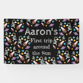 宇宙宇宙飛行士ブラックファースト・バースデーパーティー 横断幕