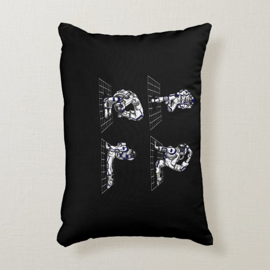 宇宙宇宙飛行士ヨガポーズ アクセントクッション (正面(垂直))