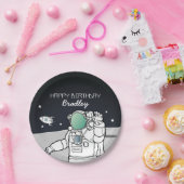 宇宙宇宙飛行士ロケット誕生会 ペーパープレート (パーティー)