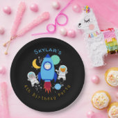 宇宙宇宙飛行士子供の誕生日 ペーパープレート (パーティー)