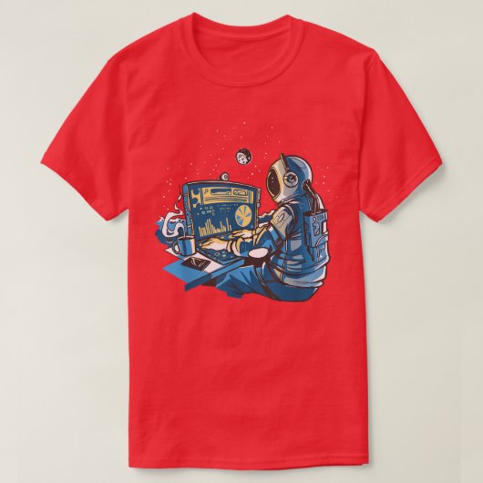 宇宙宇宙飛行士宇宙スーツLa Tシャツ (デザイン正面)
