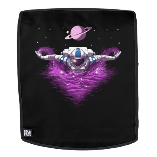 宇宙宇宙飛行士泳ぐ人 バックパック (取り外し可フェース)