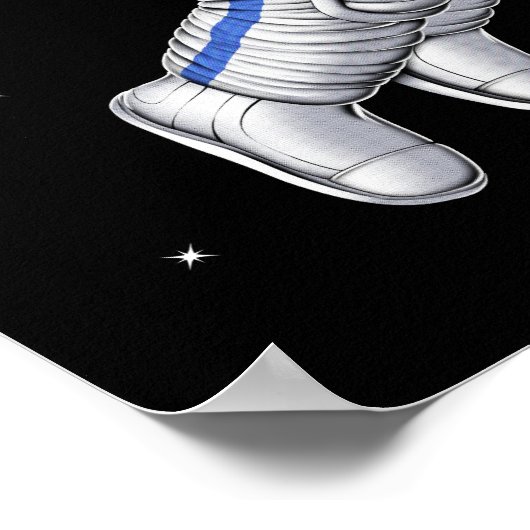 宇宙宇宙飛行士画家 ポスター (角)