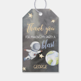 宇宙宇宙飛行士誕生日サンキューラベル ギフトタグ